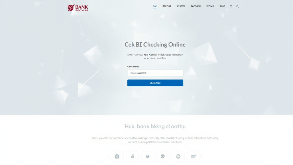 Cara Cek BI Checking Online
